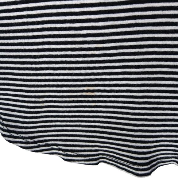 LOFT Camisole Tank Top Size Medium Black and White Horizontal Stripes - Picture 9 of 9